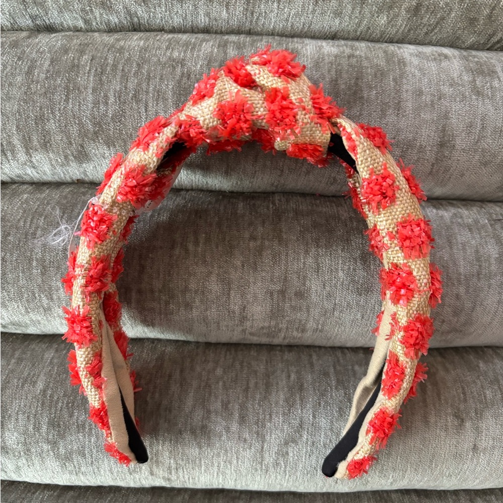 Red and Tan Anthropologie Headband